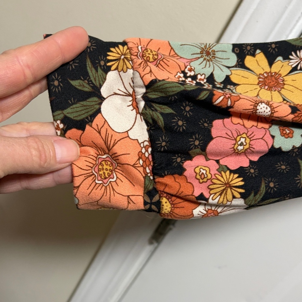 Patchwork Floral Blouse - Multicolor - image 5